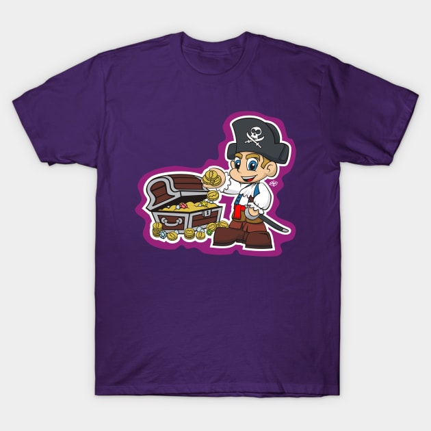 Little Pirate Treasure T-Shirt by MBK